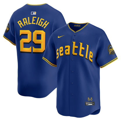 Cal Raleigh Seattle Mariners Nike City Connect Limited Jersey - Blue