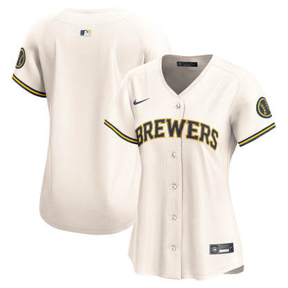 Milwaukee Brewers Nike Women's Home Limited Jersey - Cream