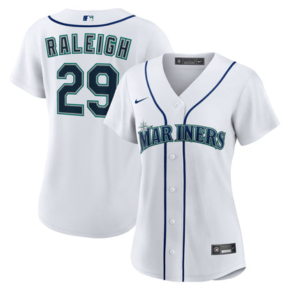 Cal Raleigh Seattle Mariners Nike Women's Home Replica Jersey - White