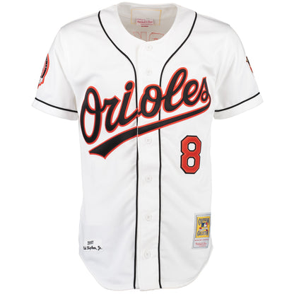 Cal Ripken Baltimore Orioles Mitchell &amp;amp; Ness Home Authentic Jersey - White