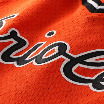 Cal Ripken Jr. Baltimore Orioles Mitchell &amp;amp; Ness Authentic Batting Practice Jersey - Orange