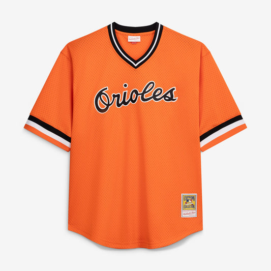Cal Ripken Jr. Baltimore Orioles Profile Big &amp;amp; Tall Cooperstown Collection Mesh Batting Practice Jersey - Orange