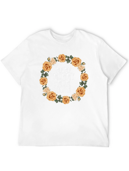 Mama Mommy Mom Bruh Floral T-Shirt