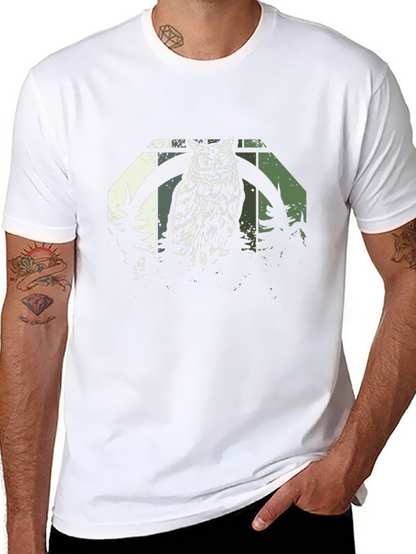 Owl Graphic Print T-Shirt