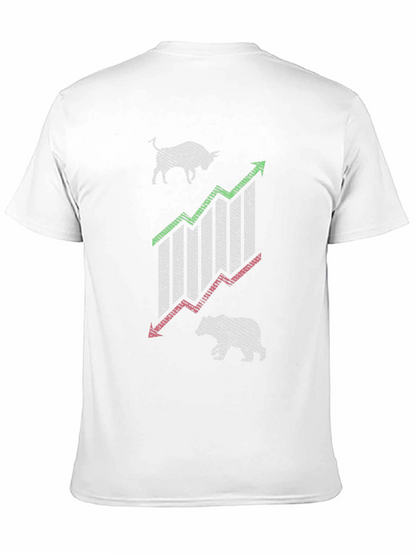 Bull & Bear Stock Market Graphic Tee