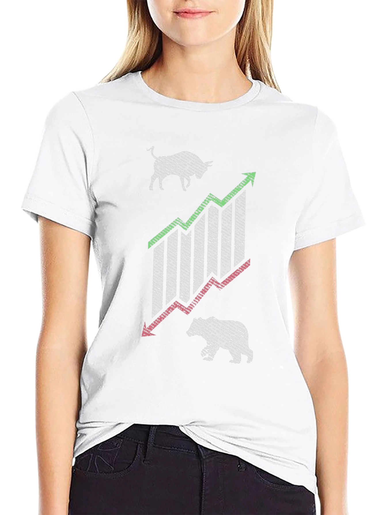 Bull & Bear Stock Market Graphic Tee