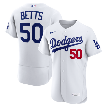 Mookie Betts Los Angeles Dodgers Nike Home Authentic Jersey - White
