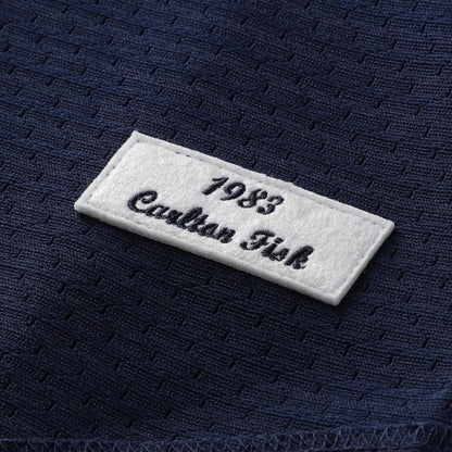 Carlton Fisk Chicago White Sox Mitchell &amp;amp; Ness Authentic Batting Practice Jersey - Navy