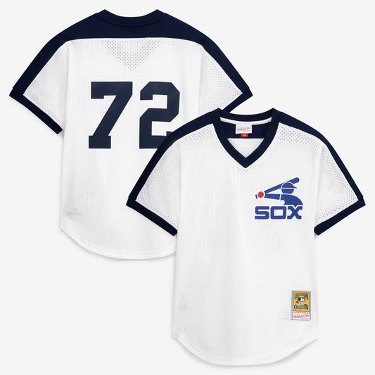 Carlton Fisk Chicago White Sox Mitchell &amp;amp; Ness Authentic Batting Practice Jersey - White