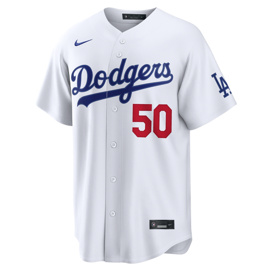 Mookie Betts Los Angeles Dodgers Nike Home Stadium Jersey - White