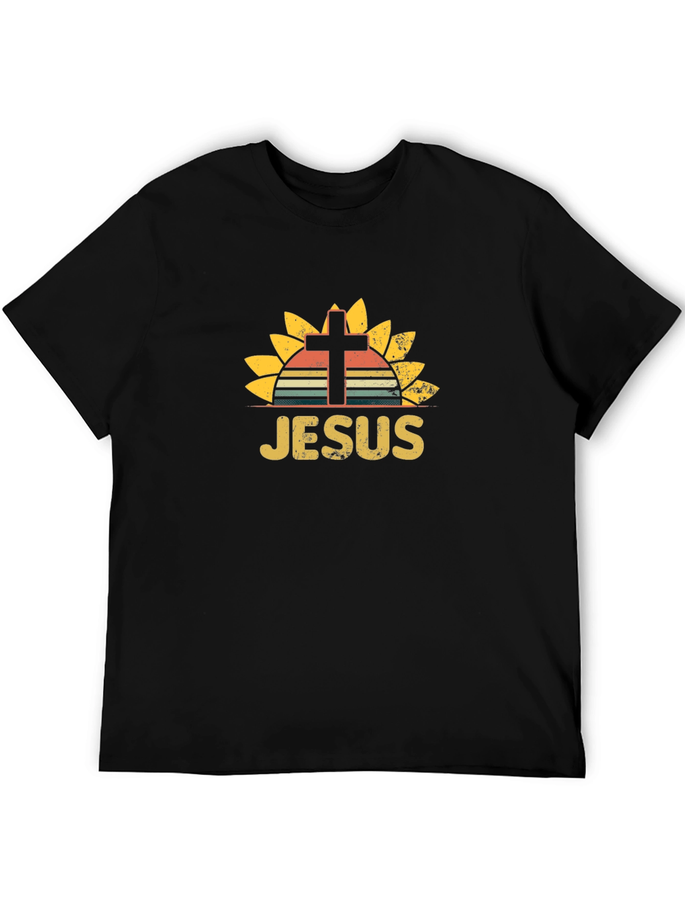 Jesus Sunflower Graphic T-Shirt - Unisex Christian Tee