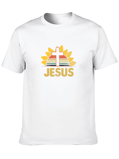 Jesus Sunflower Graphic T-Shirt - Unisex Christian Tee