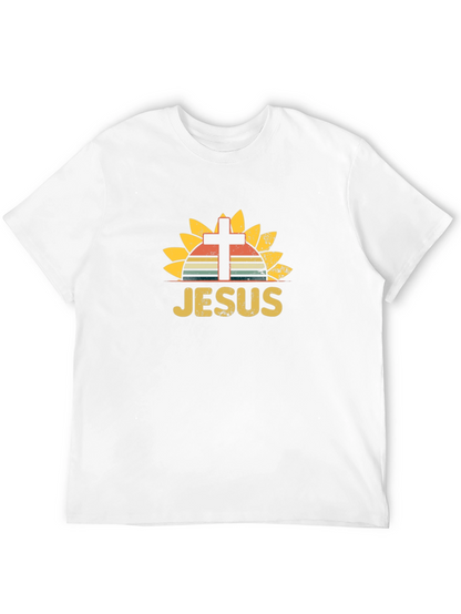 Jesus Sunflower Graphic T-Shirt - Unisex Christian Tee