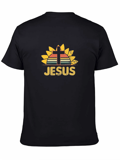 Jesus Sunflower Graphic T-Shirt - Unisex Christian Tee