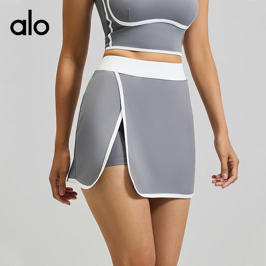 Alo Yoga Naked-Feel 2-in-1 Anti-Chafing Sports Skirt, Breathable Stretch Short Skirt for Fitness & Casual Wear