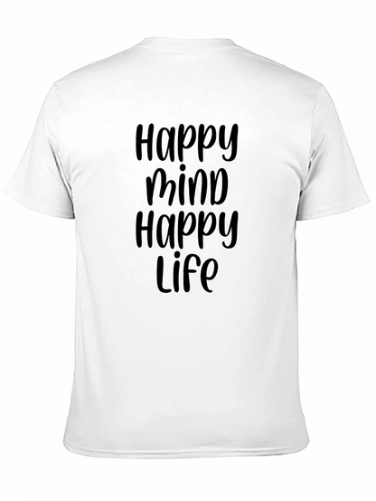 Happy Mind Happy Life Graphic Tee