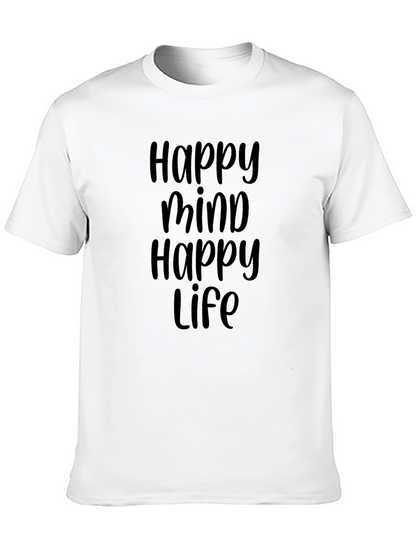 Happy Mind Happy Life Graphic Tee