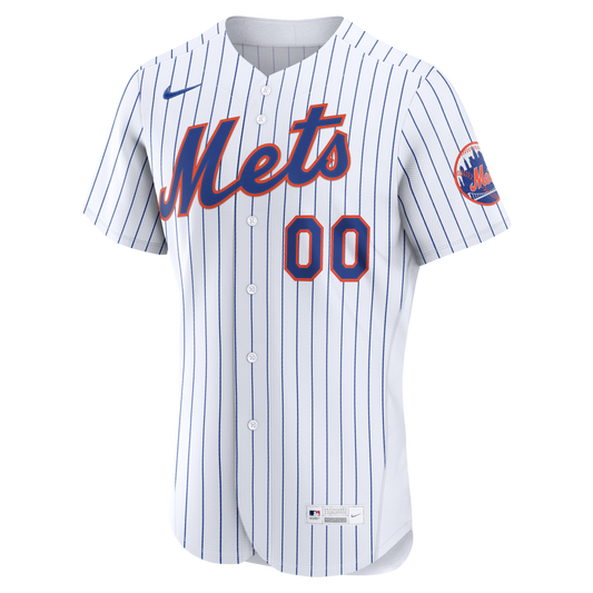 New York Mets Nike Home Authentic Custom Jersey - White