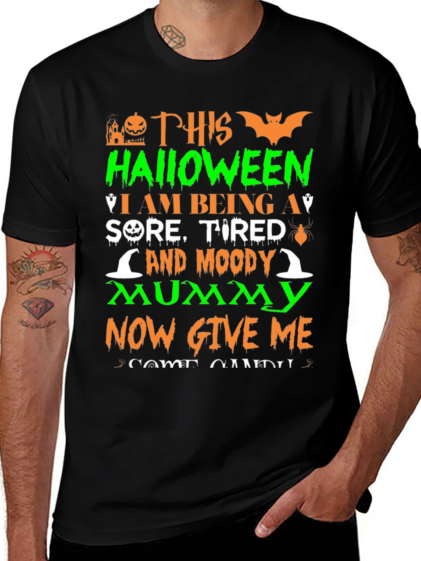 Funny Halloween Mummy T-Shirt