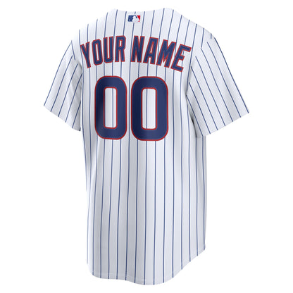 Chicago Cubs Nike Home Replica Custom Jersey - White