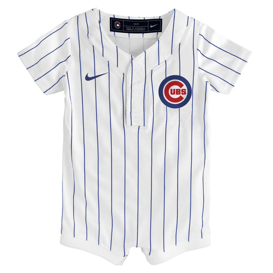 Chicago Cubs Nike Newborn &amp;amp; Infant Home Replica Romper Jersey - White