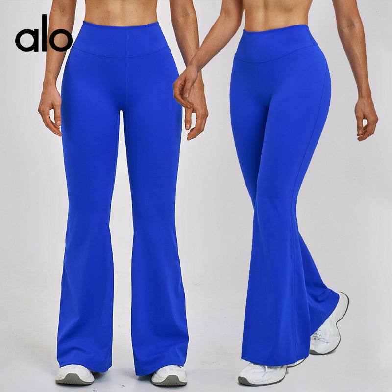Alo Yoga Brushed High-Waist Bootcut Leggings, Slim-Fit Casual Running Yoga Pants for Women