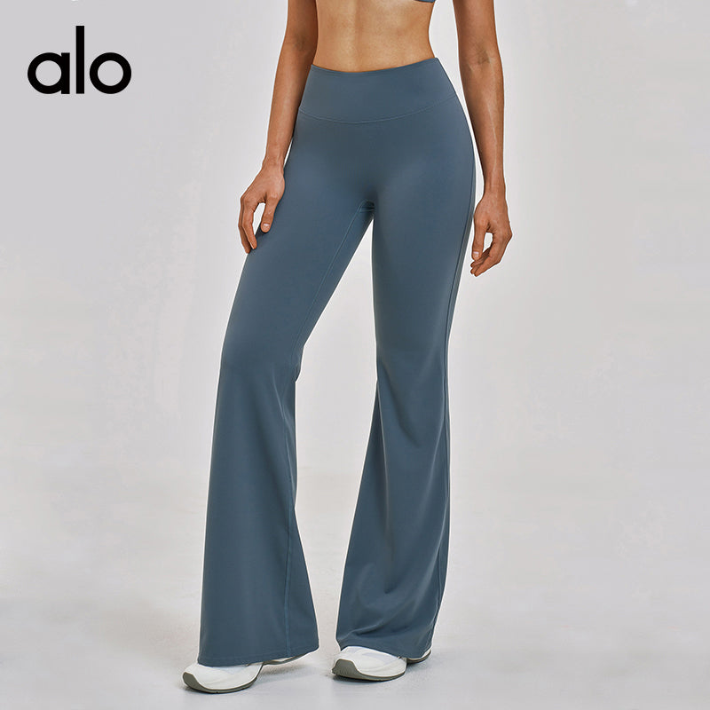 Alo Yoga Brushed High-Waist Bootcut Leggings, Slim-Fit Casual Running Yoga Pants for Women