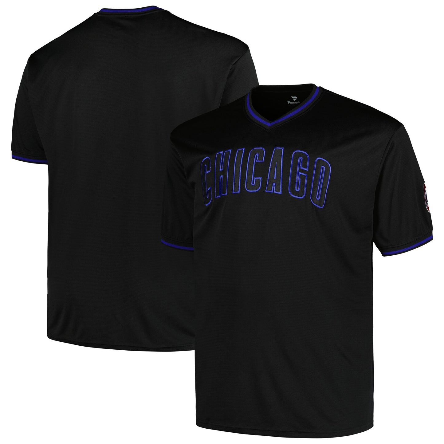 Chicago Cubs Profile Big &amp;amp; Tall Pop Fashion Jersey - Black