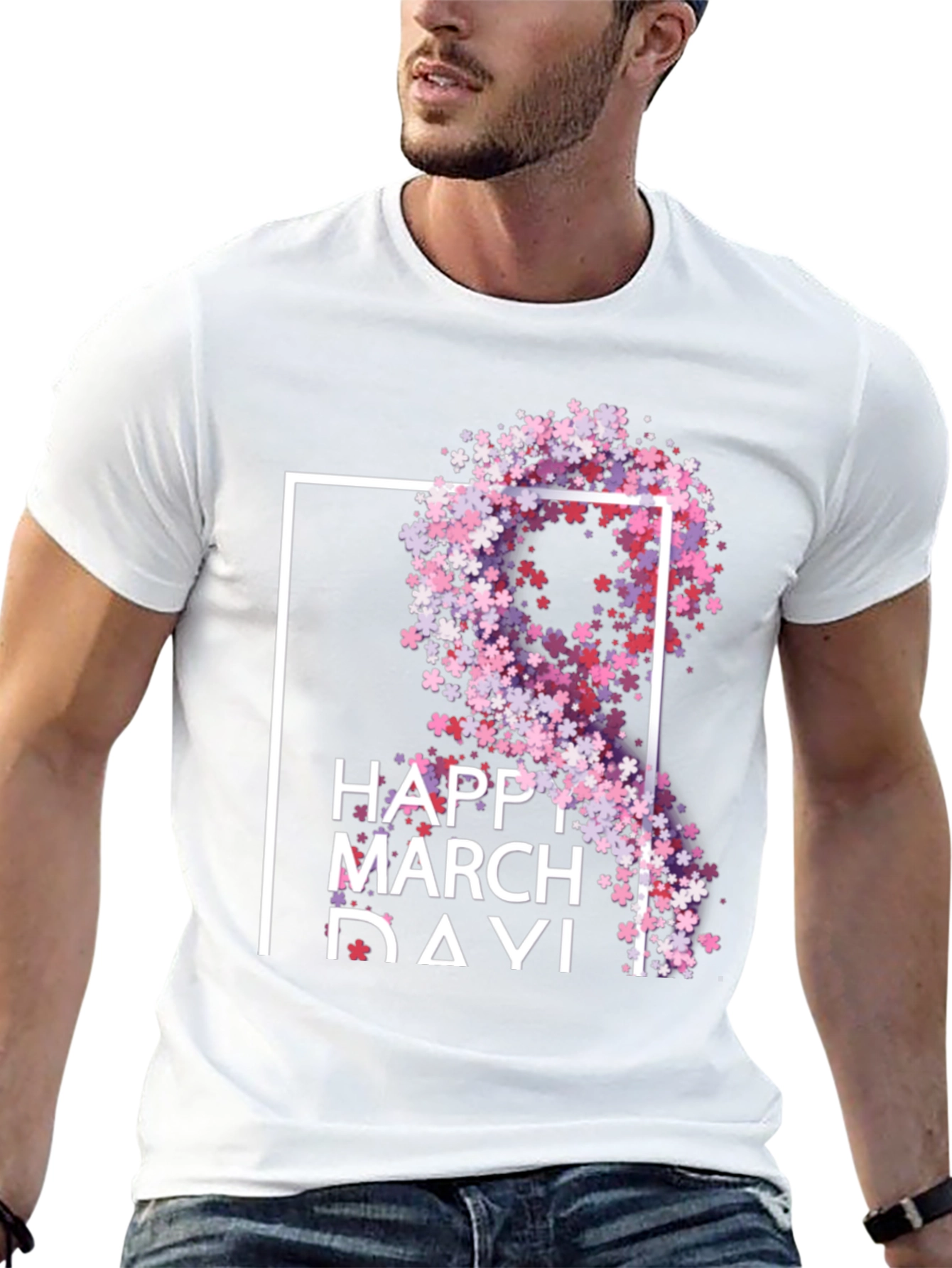 Happy March Day Floral T-Shirt