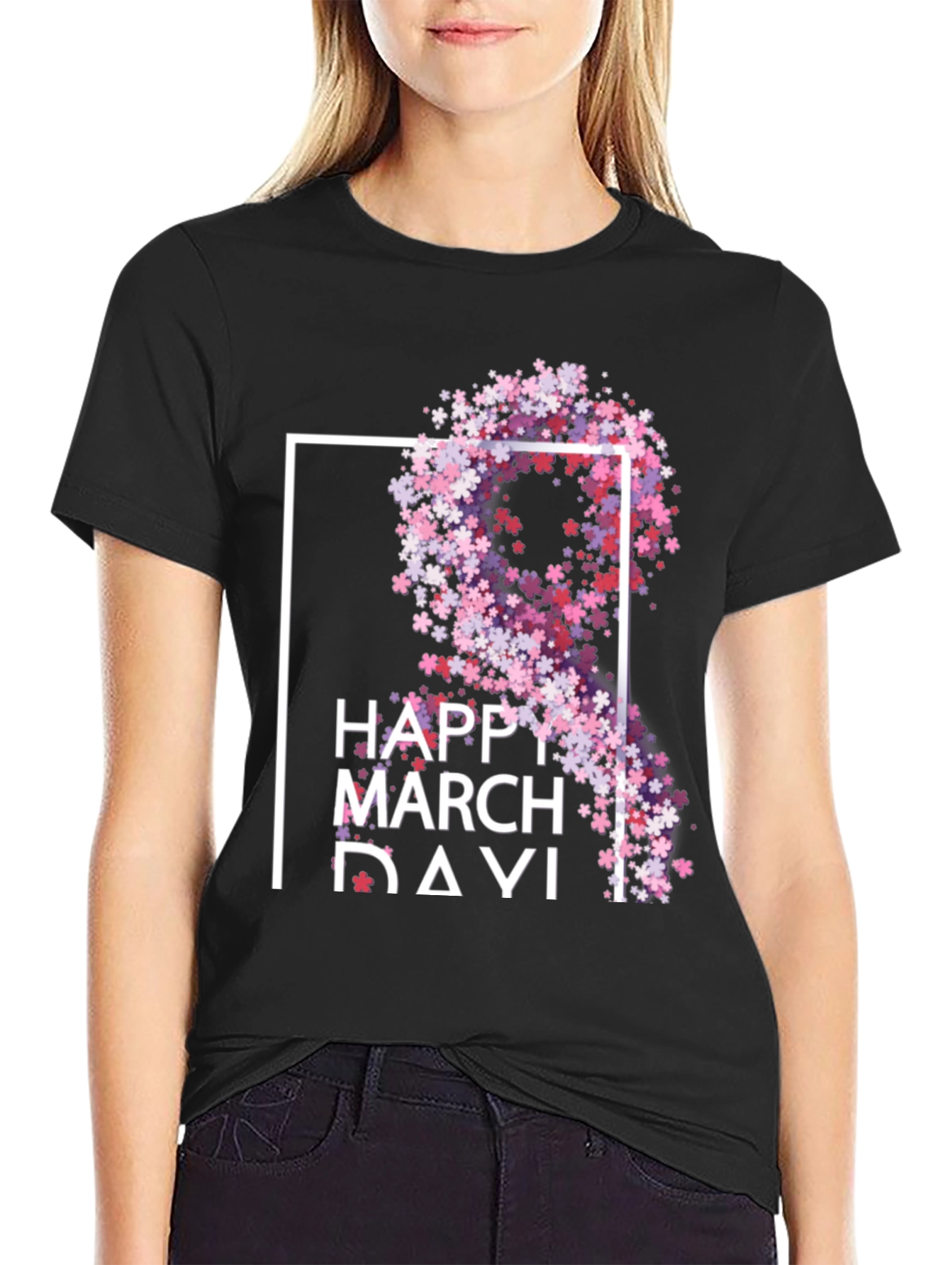 Happy March Day Floral T-Shirt