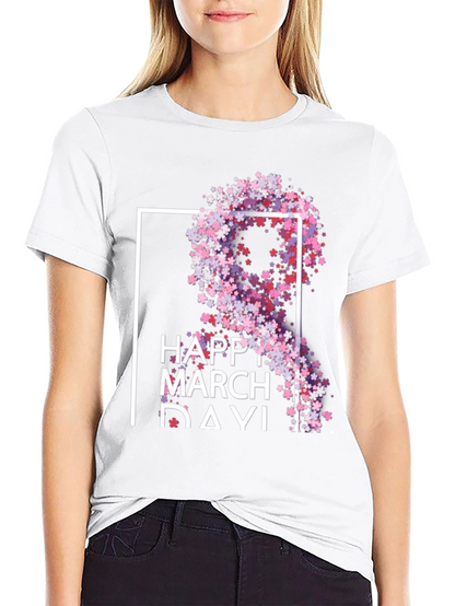Happy March Day Floral T-Shirt