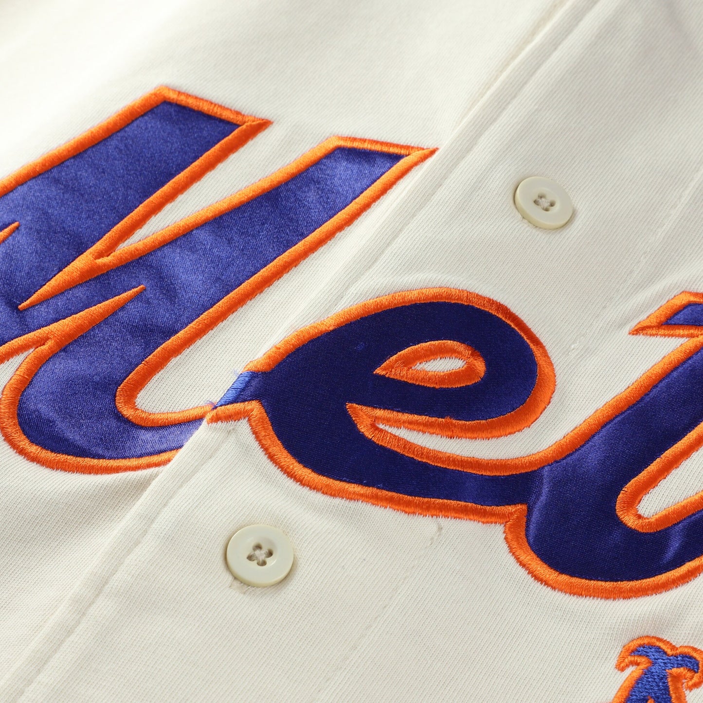 New York Mets Profile Big &amp;amp; Tall Two-Color Fashion Jersey - Cream/Royal