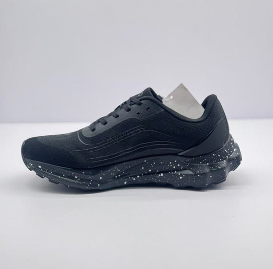 ALO running Black and white graffiti shoes