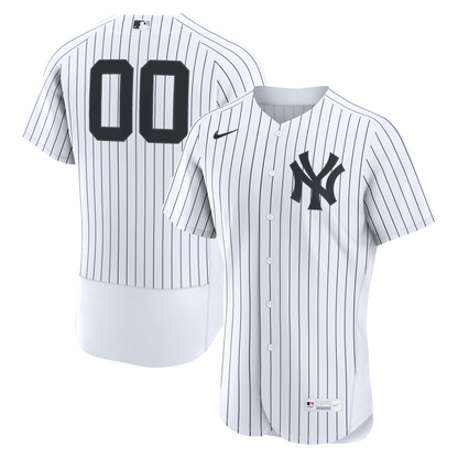 New York Yankees Nike Home Authentic Custom Jersey - White