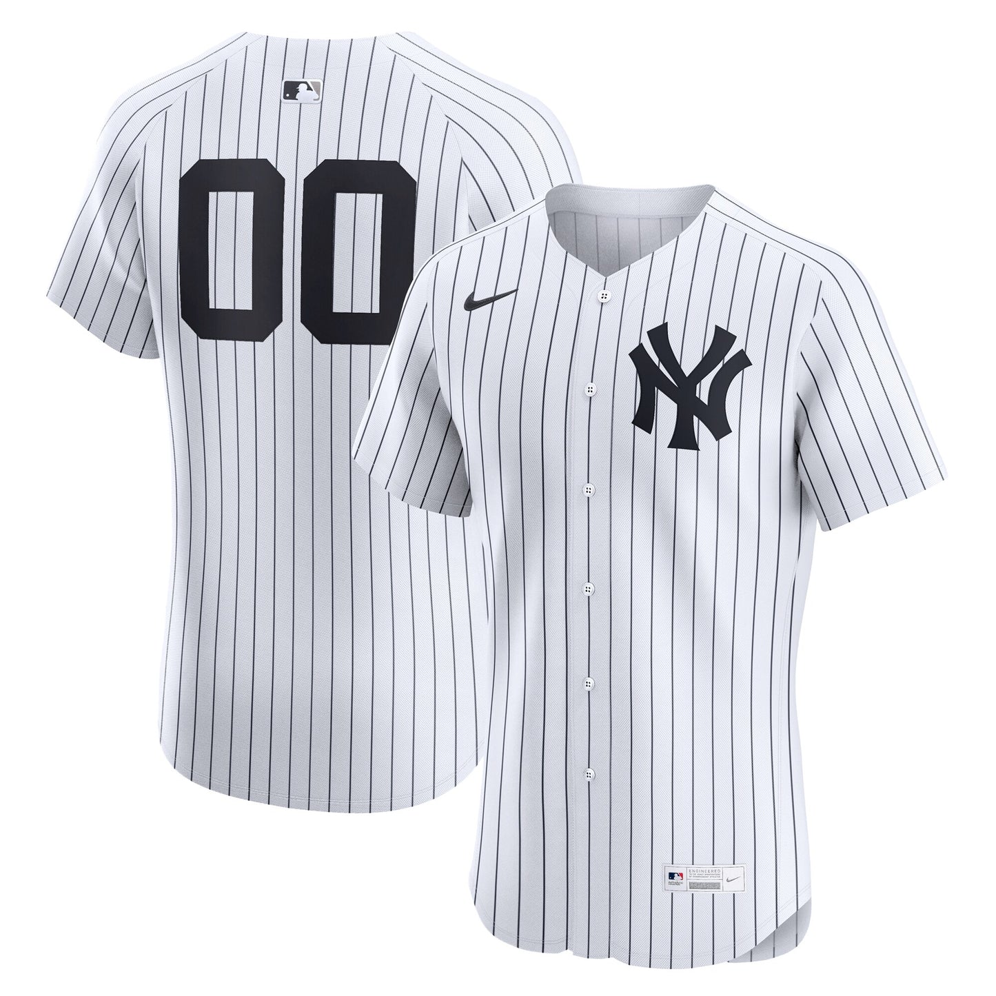 New York Yankees Nike Home Elite Custom Jersey - White
