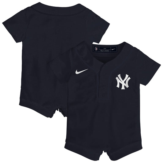 New York Yankees Nike Infant Alternate Replica Romper Jersey - Navy