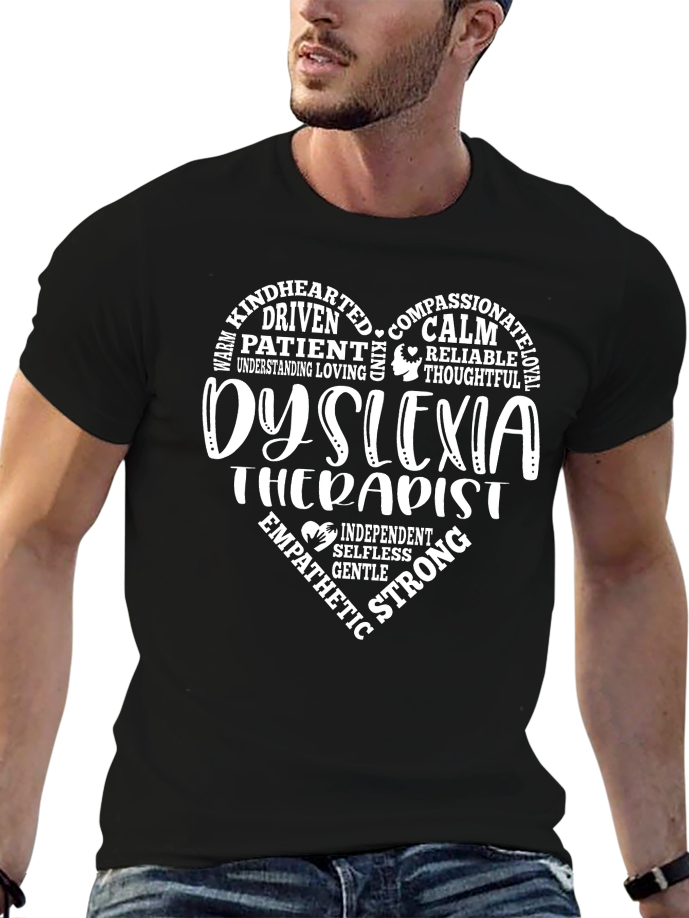Dyslexia Therapist Heart T-Shirt