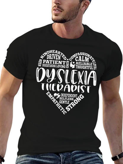 Dyslexia Therapist Heart T-Shirt