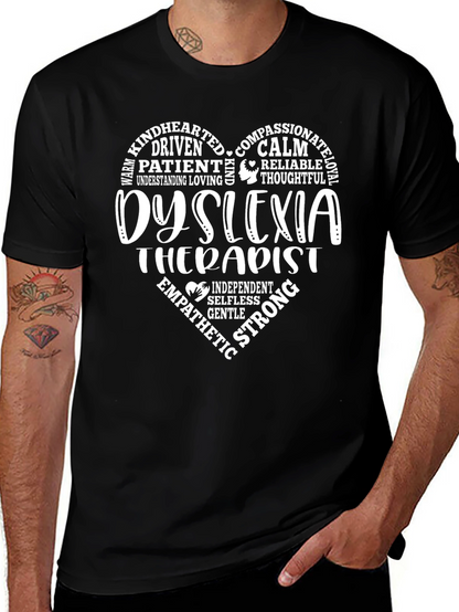 Dyslexia Therapist Heart T-Shirt