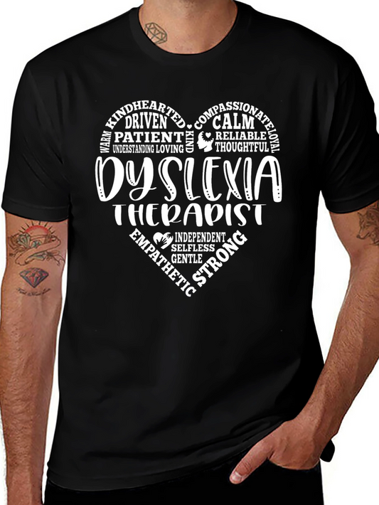 Dyslexia Therapist Heart T-Shirt