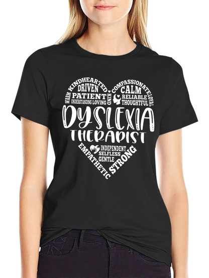 Dyslexia Therapist Heart T-Shirt