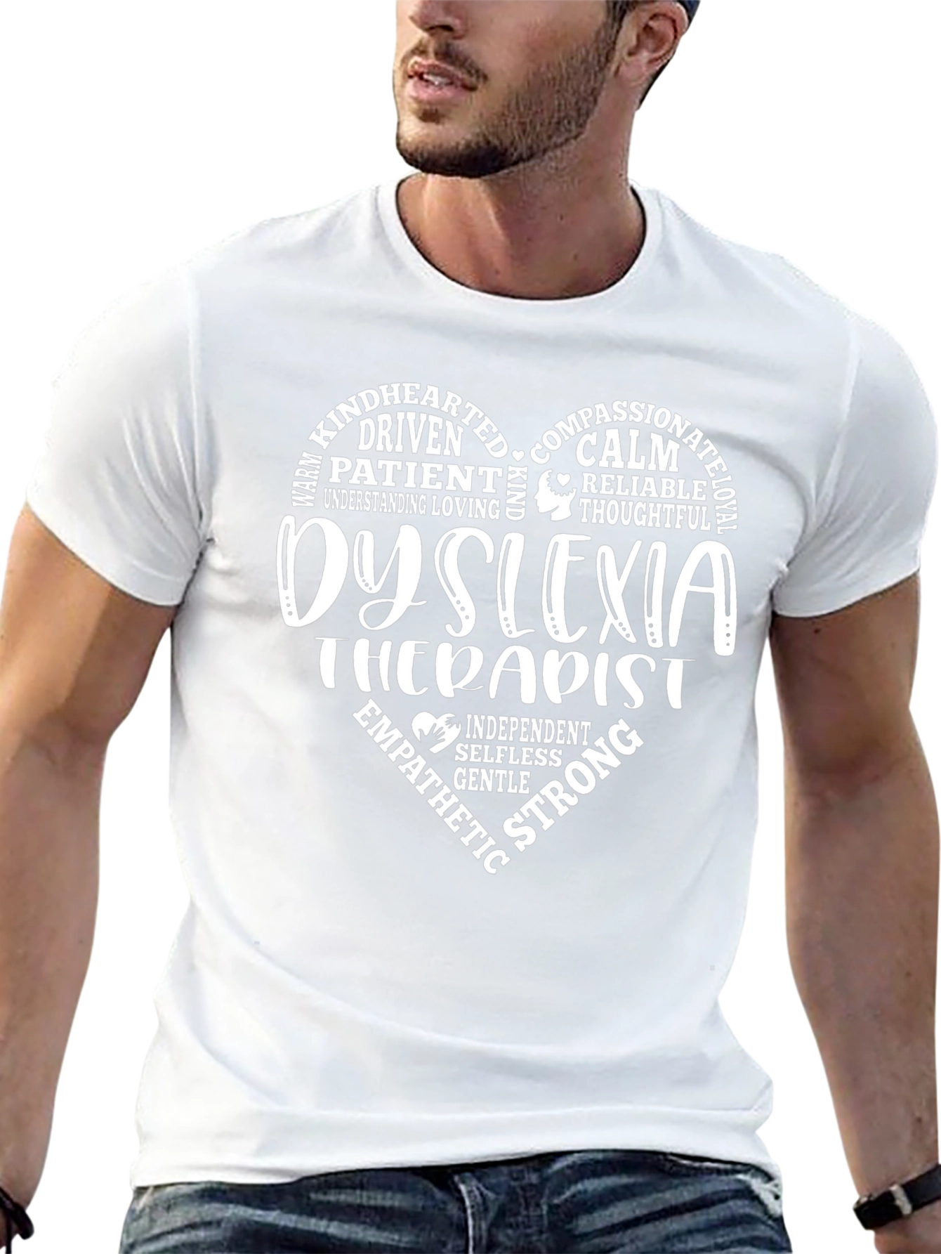 Dyslexia Therapist Heart T-Shirt