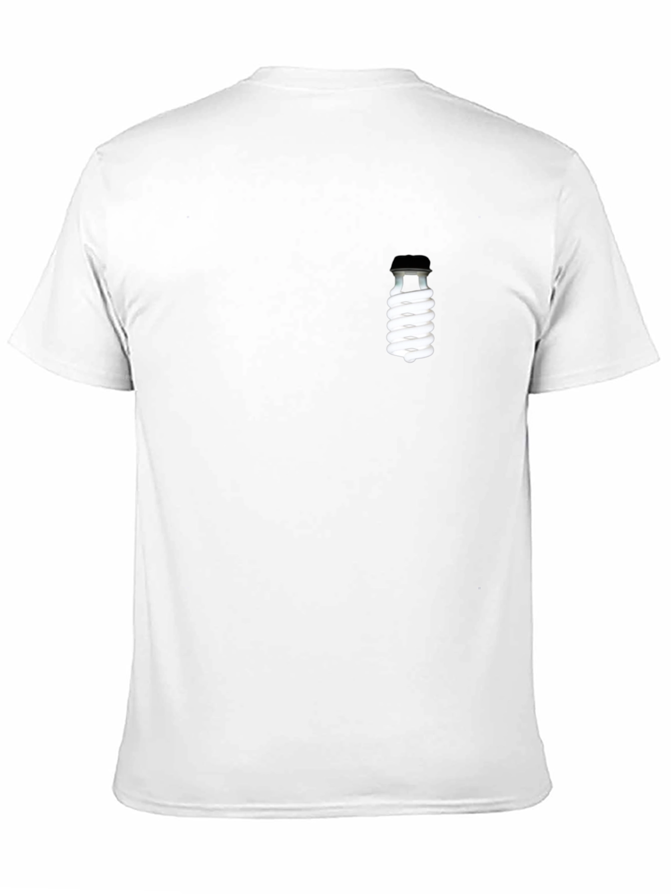 Black T-Shirt with Novelty Lightbulb Design