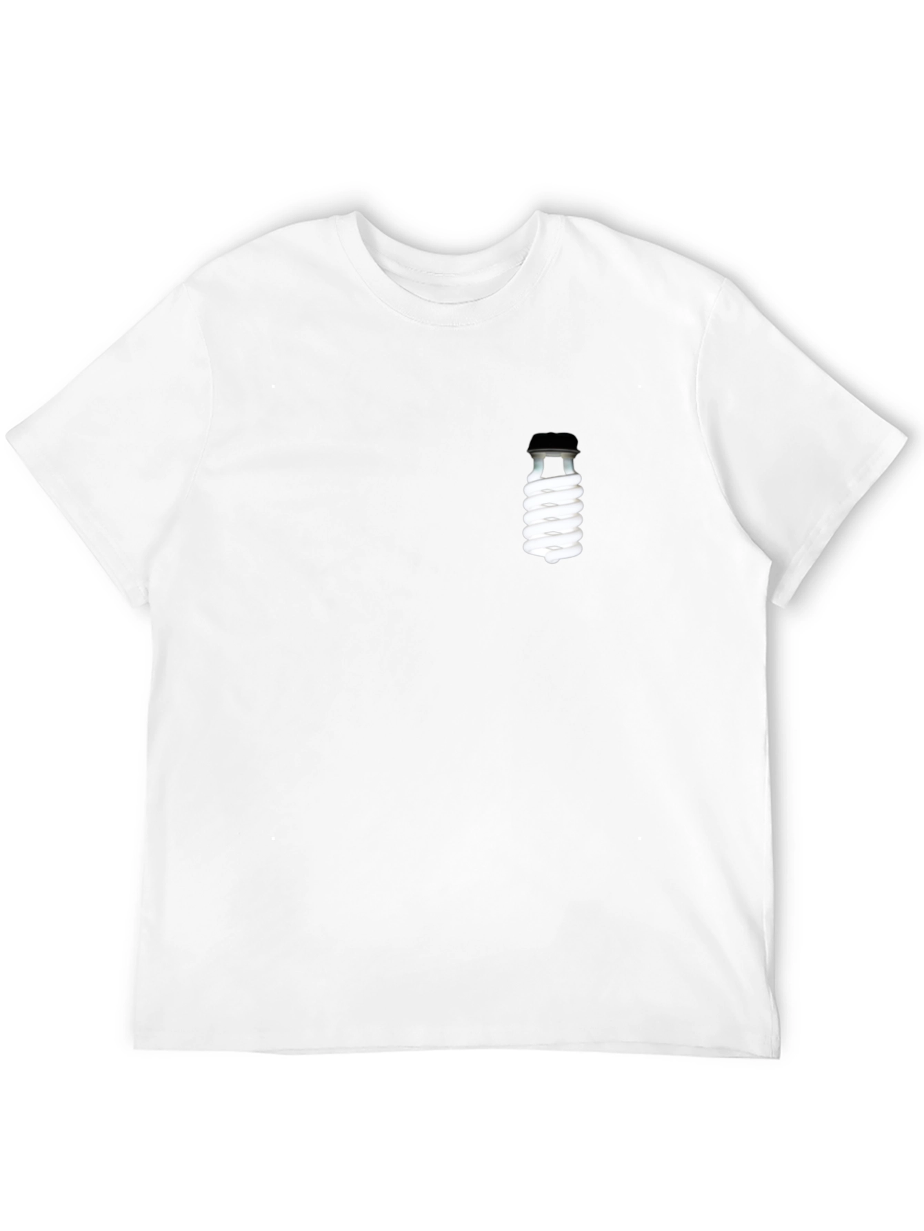 Black T-Shirt with Novelty Lightbulb Design