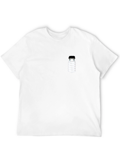 Black T-Shirt with Novelty Lightbulb Design