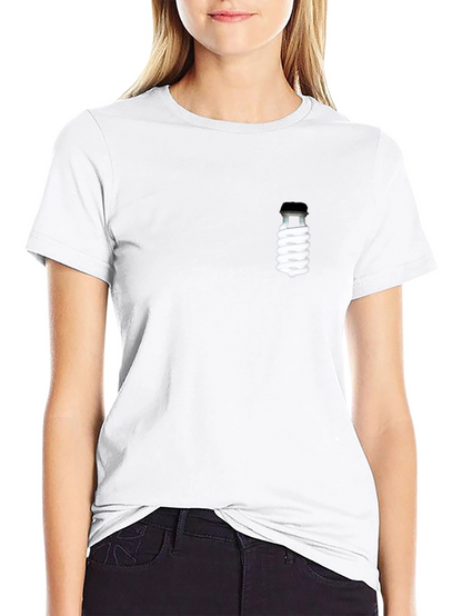 Black T-Shirt with Novelty Lightbulb Design