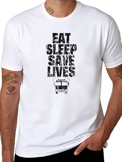 Eat Sleep Save Lives Graphic Tee