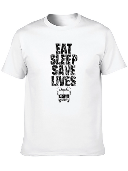 Eat Sleep Save Lives Graphic Tee
