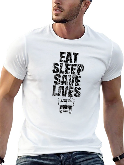 Eat Sleep Save Lives Graphic Tee