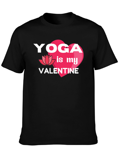 Yoga is My Valentine Graphic T-Shirt